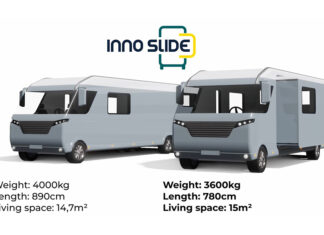 Extra space with Inno-Slide | designed to create more living space in a motorhome or caravan
