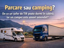 🔎 Diferența dintre dormit în camper/rulotă și dormit în cabina unui TIR