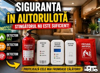 🔥 Siguranța în autorulotă: stingătorul nu este suficient. Detectoarele de gaz, fum și CO pot face diferența