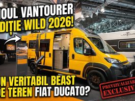 NOUTĂȚI 2026: VANTourer 600 L Wild Edition – Un „Beast” de teren pe bază Fiat Ducato