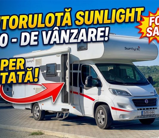 🔥FOR SALE! 🚐 Autorulotă Sunlight A70 (2019) – Alcove, Fiat 2.3, 130 CP | Foarte bine echipată!