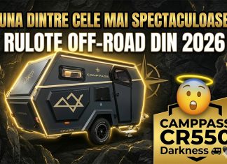 😲 Una dintre cele mai spectaculoase rulote off-road din 2026 | CAMPPASS CR550 Darkness 🚐🖤