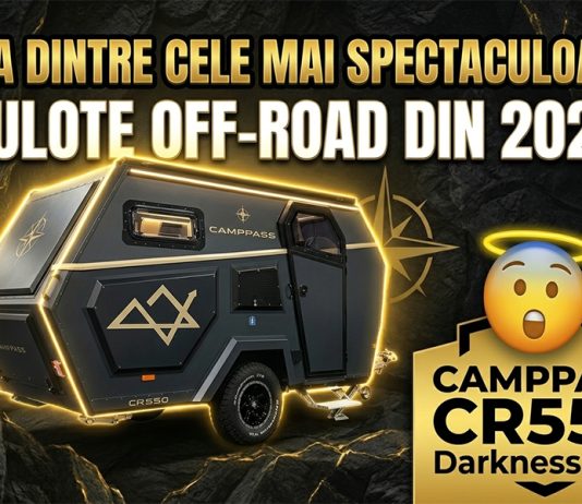 😲 Una dintre cele mai spectaculoase rulote off-road din 2026 | CAMPPASS CR550 Darkness 🚐🖤