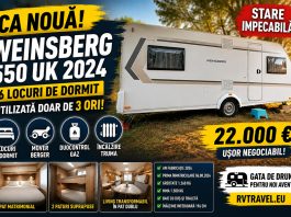 Rulotă Weinsberg 550 UK 2024 de vânzare | 6 locuri | Mover Berger | RVTravel 🏕️