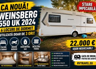 Rulotă Weinsberg 550 UK 2024 de vânzare | 6 locuri | Mover Berger | RVTravel 🏕️