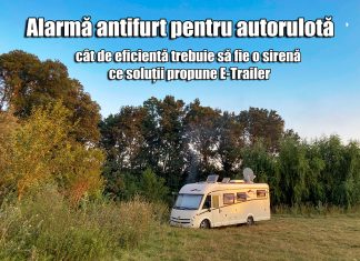 Alarmă antifurt pentru autorulotă: cât de eficientă trebuie să fie o sirenă și ce soluții propune E-Trailer